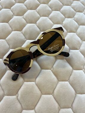 Authentic Ralph Lauren Round animal print sunglass